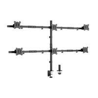 Miniatura 3 de SOPORTE DE MESA EQUIP 650160 PARA 6 PANTALLAS DE 17"-32" Max. 7Kg POR PANTALLA Max.VESA 100x100