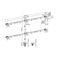 Miniatura 9 de SOPORTE DE MESA EQUIP 650160 PARA 6 PANTALLAS DE 17"-32" Max. 7Kg POR PANTALLA Max.VESA 100x100