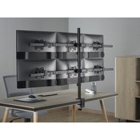 Miniatura 10 de SOPORTE DE MESA EQUIP 650160 PARA 6 PANTALLAS DE 17"-32" Max. 7Kg POR PANTALLA Max.VESA 100x100
