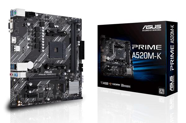 PLACA AMD RYZEN ASUS A520M-K PRIME AM4 DDR4 PCX MATX HDMI