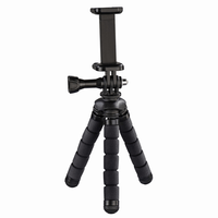 Miniatura 1 de Hama - SmartPhoto Mini Trípode ``Flex´´ 14cm Negro (GoPro & Phone)