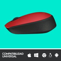 Miniatura 11 de RATON LOGITECH INALAMBRICO M171 ROJO/NEGRO