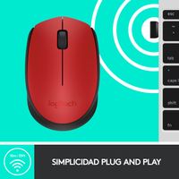 Miniatura 13 de RATON LOGITECH INALAMBRICO M171 ROJO/NEGRO