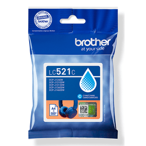 Brother-Cartucho-LC521C-Cian