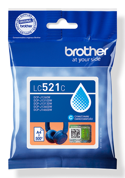 Brother Cartucho LC521C Cian