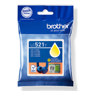 Brother-Cartucho-LC521Y-Amarillo