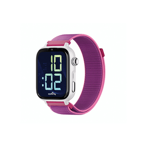 SaveFamily-SaveWatch-Plus-2-Reloj-Inteligente-para-ni--os-4G-Esfera-Blanca-correa-Tela-Frambuesa