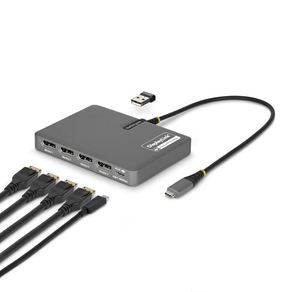 Adaptador-USB-C-a-4x-DisplayPort---4K-60Hz---PD-140W