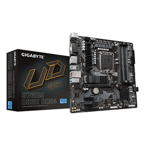 GIGABYTE-Intel--B760M-DS3H-DDR4-Placa-base---Soporta-CPUs-Intel-Core-de-14ª-generacion-VRM-digital-de-6-2-1-fases-hasta-5333MHz-DDR4--OC--2xPCIe-4.0-M.2-LAN-2.5GbE-USB-3.2-Gen2-LGA-1700