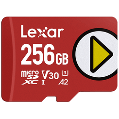 LEXAR 256GB PLAY MICROSDXC UHS-I CARDS, UP TO 205MB/S READ, 140MB/S WRITE, C10 A2 V30 U3