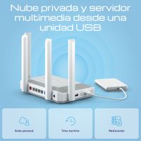 Miniatura 8 de Keenetic Titan Router BE7200 WiFi 7 Mesh mGb 1×10G