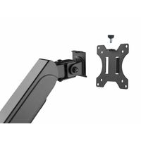Miniatura 3 de SOPORTE PANTALLA PARA MESA TRES BRAZOS 3 PANTALLAS  17" - 27" ALUMINIO MUELLE DE GAS INCLINABLE Y GIRATORIO MAX, VESA 100X100