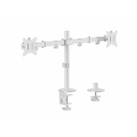Miniatura 2 de SOPORTE DE MESA EQUIP 650167 PARA 2 PANTALLAS 17"-32" BRAZO INCLINABLE Y GIRATORIO 360 COLOR BLANCO