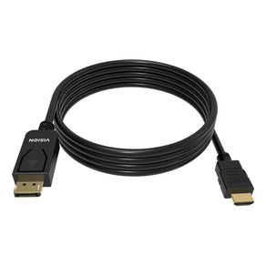 VISION-2m-Black-DP-to-HDMI-cable-8K