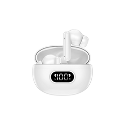 AURICULARES BLUETOOTH DENVER INALAMBRICOS CON ENC (4 MICROFONOS) BLANCO