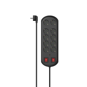 REGLETA-ALIMENTACION-HAMA-CON-10-TOMAS-2x-INTERRUPTOR-2m-COLOR-NEGRO