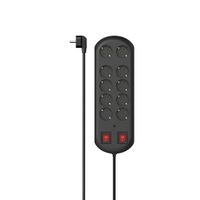 Miniatura 2 de REGLETA ALIMENTACION HAMA CON 10 TOMAS 2x INTERRUPTOR 2m COLOR NEGRO
