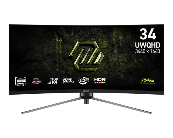 MSI MAG345CQRF E20 Monitor34UWQHD 200hZ curv
