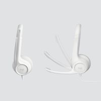 Miniatura 4 de HEADSET LOGITECH H390 MICROFONO CON SUPRESION DE RUIDO USB COLOR BLANCO P/N: 981-001286