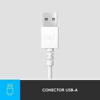 Miniatura 10 de HEADSET LOGITECH H390 MICROFONO CON SUPRESION DE RUIDO USB COLOR BLANCO P/N: 981-001286