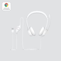 Miniatura 15 de HEADSET LOGITECH H390 MICROFONO CON SUPRESION DE RUIDO USB COLOR BLANCO P/N: 981-001286