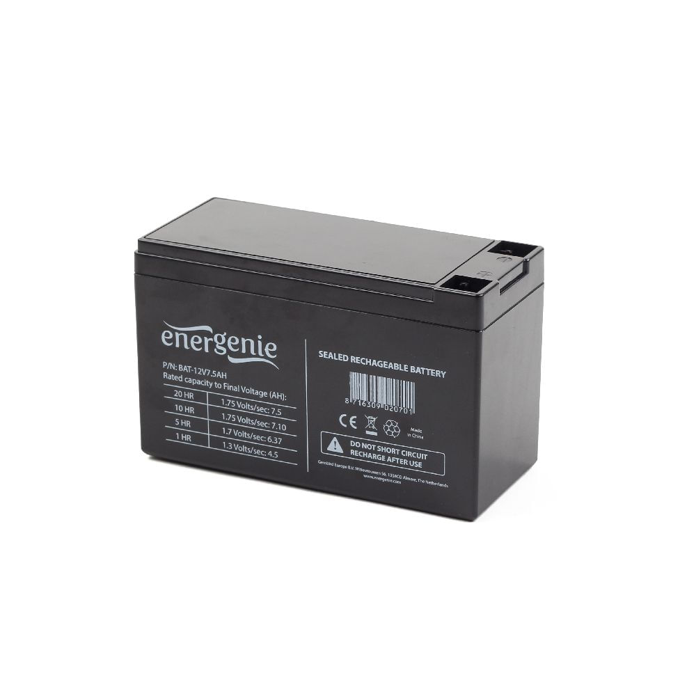 BATERIA 12V 7.5AH GEMBIRD
