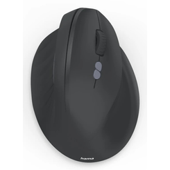 MOUSE HAMA WIRELESS EWM-500R ERGONOMIC 2.4 GHz NANO-USB 7 BOTONES 1800 DPI NEGRO