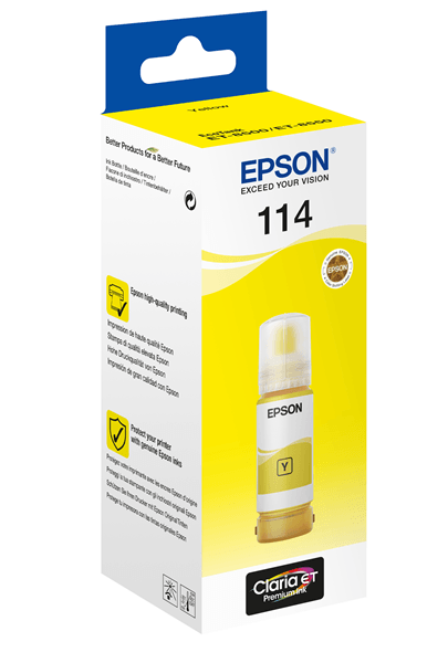 Epson Botella Tinta Ecotank 114 Amarillo 70ml