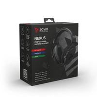 Miniatura 13 de Savio NEXUS Auriculares Al  mbrico Casco Juego Negro