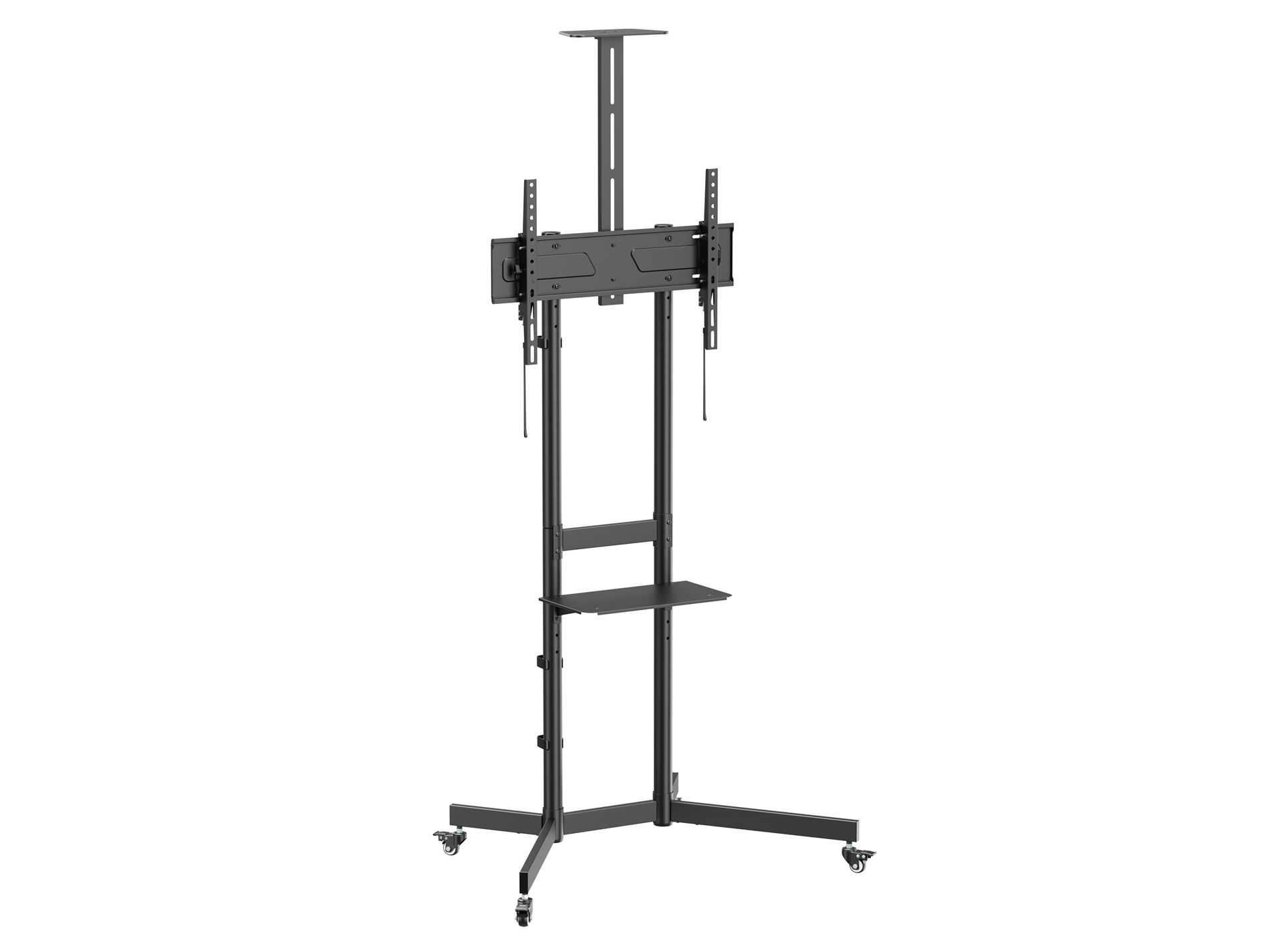 SOPORTE DE SUELO CON RUEDAS EQUIP 650636 PARA PANTALLA DE 37" - 70" MAX VESA 600x400 70KG ESTANTE