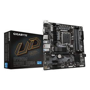 GIGABYTE-Intel--B760M-DS3H-DDR4-Placa-base---Soporta-CPUs-Intel-Core-de-14ª-generacion-VRM-digital-de-6-2-1-fases-hasta-5333MHz-DDR4--OC--2xPCIe-4.0-M.2-LAN-2.5GbE-USB-3.2-Gen2-LGA-1700