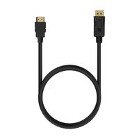 Miniatura 4 de AISENS A125-0551 adaptador de cable de vídeo 1,5 m DisplayPort HDMI tipo A (Estándar) Negro