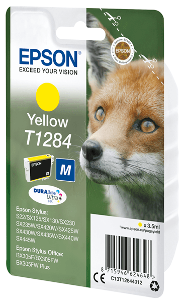 CARTUCHO EPSON AMARILLO S22/SX420W/425W/125 T1284 C13T12844012