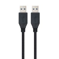 Miniatura 3 de Nanocable Cable USB 3.0, tipo A/M-A/M, Negro, 1m