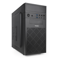 Miniatura 1 de TOOQ  Caja Minitorre Micro-ATX “ISOBOX ULTRA”, Negra  Negro Incluye Fuente