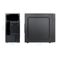 Miniatura 3 de TOOQ  Caja Minitorre Micro-ATX “ISOBOX ULTRA”, Negra  Negro Incluye Fuente