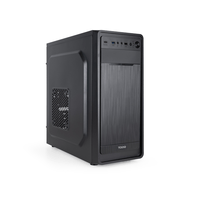 Miniatura 1 de TOOQ  Caja Semitorre ATX “PRISMA ULTRA” Negra  Negro Incluye Fuente