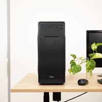 Miniatura 6 de TOOQ  Caja Semitorre ATX “PRISMA ULTRA” Negra  Negro Incluye Fuente