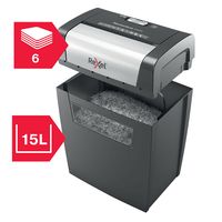 Miniatura 7 de Destructora de documentos rexel momentum x406 p4 capacidad de corte 6 hojas destruye grapas y clips