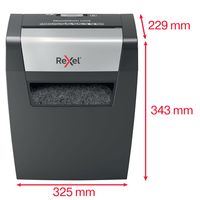 Miniatura 5 de Destructora de documentos rexel momentum x308 capacidad de corte 8 hojas destruye grapas y clips 15 litros