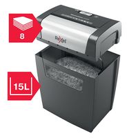 Miniatura 7 de Destructora de documentos rexel momentum x308 capacidad de corte 8 hojas destruye grapas y clips 15 litros