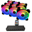 TALIUS-IRIS-SPECTRUM-ARGB-CRONOS-PACK-9-VENTILADORES-120MM---CENTRALITA.-COLOR-NEGRO