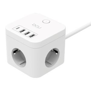 ENERGYCUBE-DCU-37400110-CON-CABLE---3-TOMAS---4-PUERTOS-USB-5V-3A-PD-20W