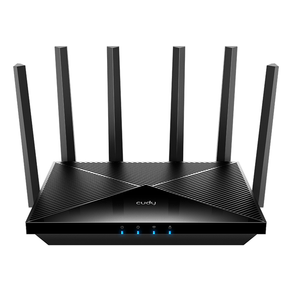 Cudy-Router-WiFi-7-2.5G-Dual-Band-BE6500---Velocidad-hasta-1000Mbps---4-Puertos---6-Antenas-Fijas-de-5dBi---Tecnologia-MU-MIMO--