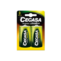 Miniatura 1 de CEGASA PILA SUPER ALC LR20 BLISTER 2 UDS