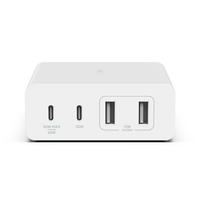 Miniatura 1 de CARGADOR DE SOBREMESA BELKIN WCH010VFWH 2XUSB-C 2XUSB-A GAN BOOST CHARGE 108 BLANCO
