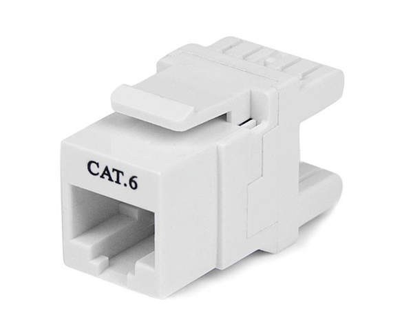 jack de pared modulo keystone rj45 hembra tipo 110 blanco in