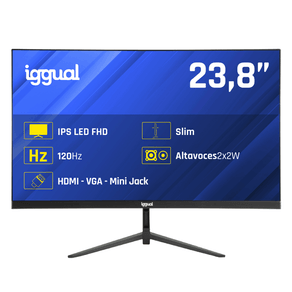 MONITOR-IGGUAL-Monitor-24--1ms-FHD-120Hz-VGA-HDMI-DP-MM---23.8--IPS-1920-x-1080-HDMI-VGA-Altavoces