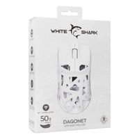 Miniatura 8 de White Shark DAGONET rat  n Juego Ambidextro Bluetooth   ptico 12000 DPI