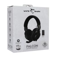 Miniatura 10 de White Shark FALCON Auriculares Inal  mbrico y al  mbrico Diadema Juego USB Tipo C Bluetooth Negro